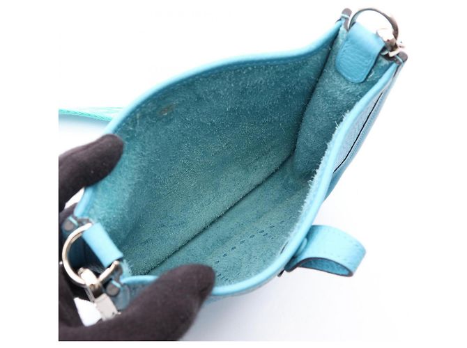 Hermès Borsa a tracolla Hermes Evelyne TPM Amazon Blu - vista 3
