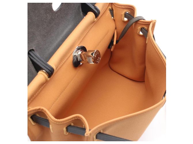 Hermès Bolso Hermes Herbag Zip PM Castaño Negro - vista 3