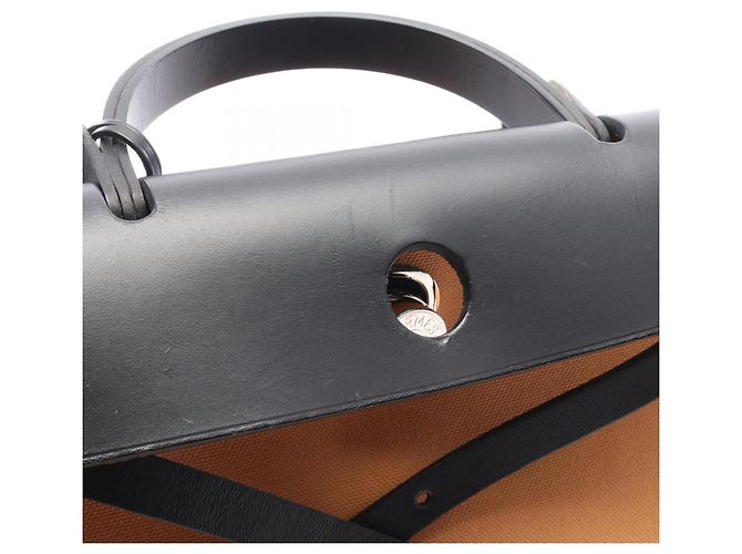 Hermès Bolso Hermes Herbag Zip PM Castaño Negro - vista 9