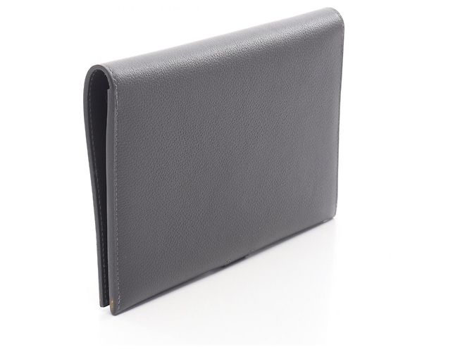 Hermès Portafoglio lungo bi-fold Hermes R.M.S Tutan Man Marrone - vista 2