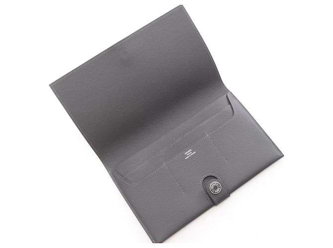 Hermès Portafoglio lungo bi-fold Hermes R.M.S Tutan Man Marrone - vista 3