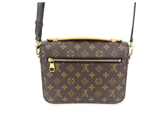 Borsa a tracolla Louis Vuitton Pochette Metis MM Marrone - vista 3