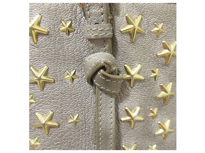 Jimmy Choo Sasha M Star Studded Leder Tote Bag Silber - Ansicht 11