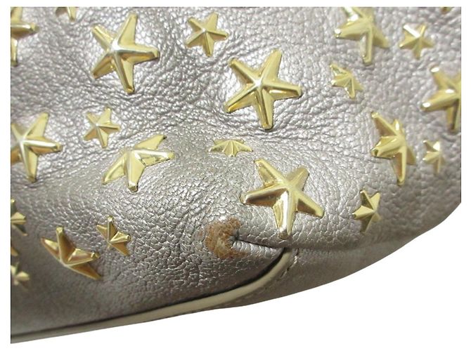 Jimmy Choo Sasha M Star Studded Leder Tote Bag Silber - Ansicht 13