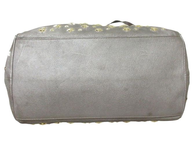 Jimmy Choo Sasha M Star Studded Leder Tote Bag Silber - Ansicht 3