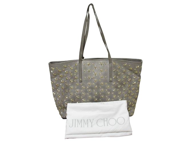 Jimmy Choo Sasha M Star Studded Leder Tote Bag Silber - Ansicht 8