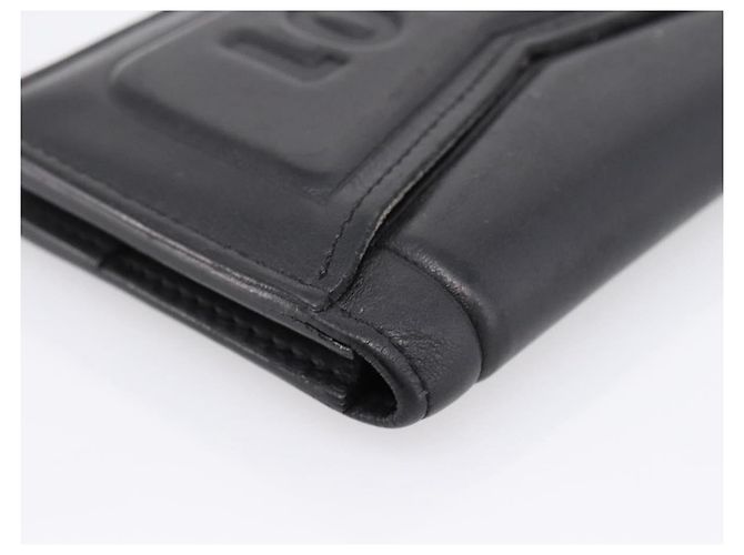 LOUIS VUITTON Infinity Organizer De Poch Card Case Leather M63251 Auth 204791A Nero - vista 16