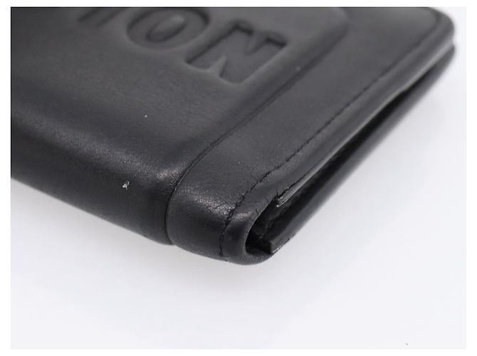 LOUIS VUITTON Infinity Organizer De Poch Card Case Leather M63251 Auth 204791A Nero - vista 7