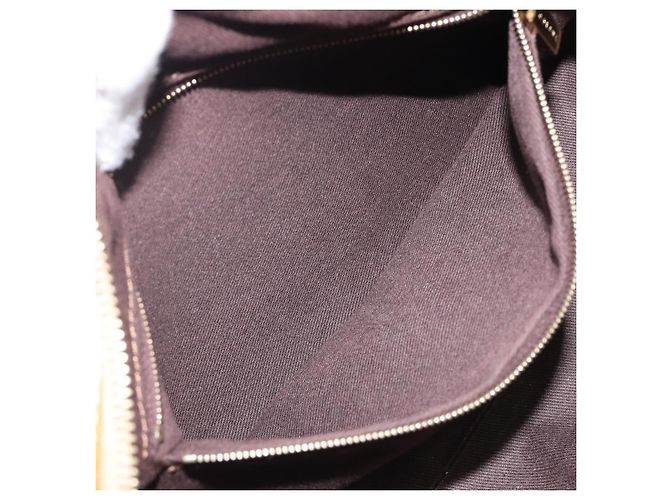Céline CELINE Macadam Canvas Tote Bag PVC Leder Braun Gold Auth 204407A Golden - Ansicht 24