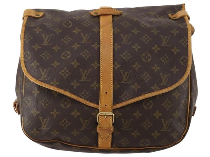 Borsa a tracolla LOUIS VUITTON Monogram Saumur 35 M42254 LV Auth hk4132 Monogramma - vista 13