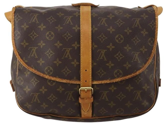 Borsa a tracolla LOUIS VUITTON Monogram Saumur 35 M42254 LV Auth hk4132 Monogramma - vista 2