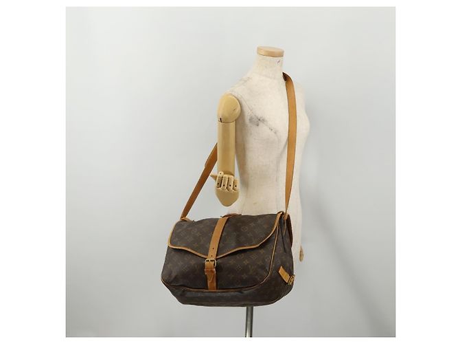 Borsa a tracolla LOUIS VUITTON Monogram Saumur 35 M42254 LV Auth hk4132 Monogramma - vista 29