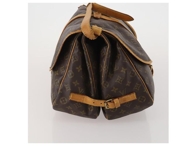 Borsa a tracolla LOUIS VUITTON Monogram Saumur 35 M42254 LV Auth hk4132 Monogramma - vista 4