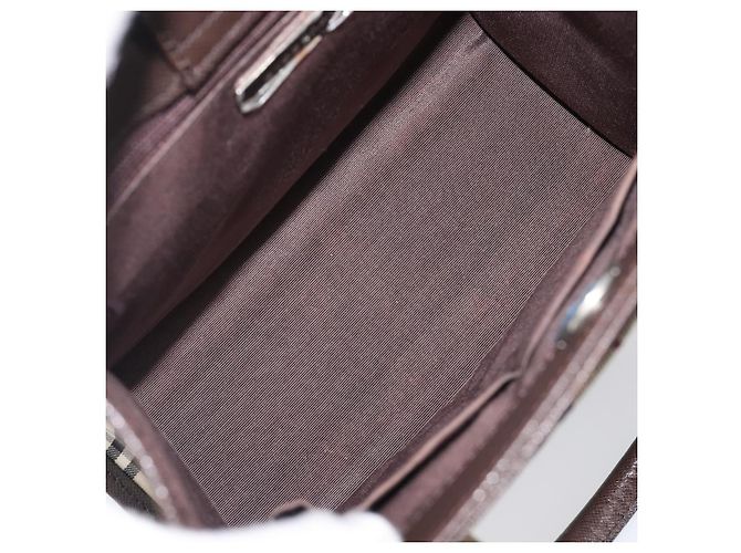BURBERRY Nova Check Handtasche Canvas Beige Silver Auth 200714V Silber - Ansicht 11