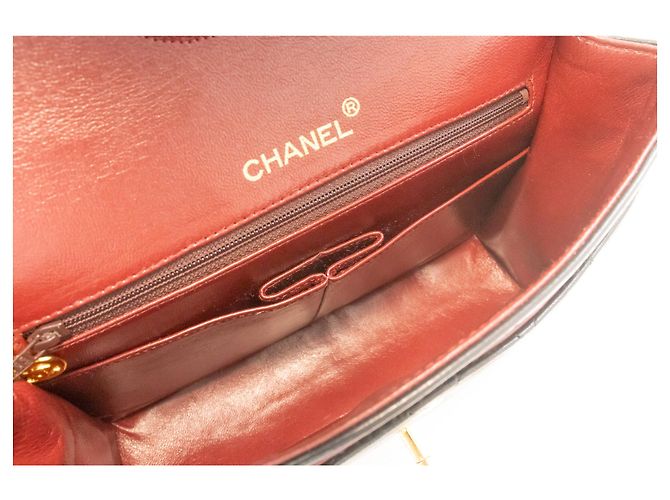 CHANEL Classic Double Flap Square Chain Schultertasche Schwarz - Ansicht 10