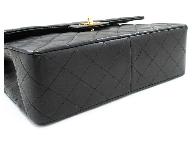 CHANEL Classic Double Flap Square Chain Schultertasche Schwarz - Ansicht 4