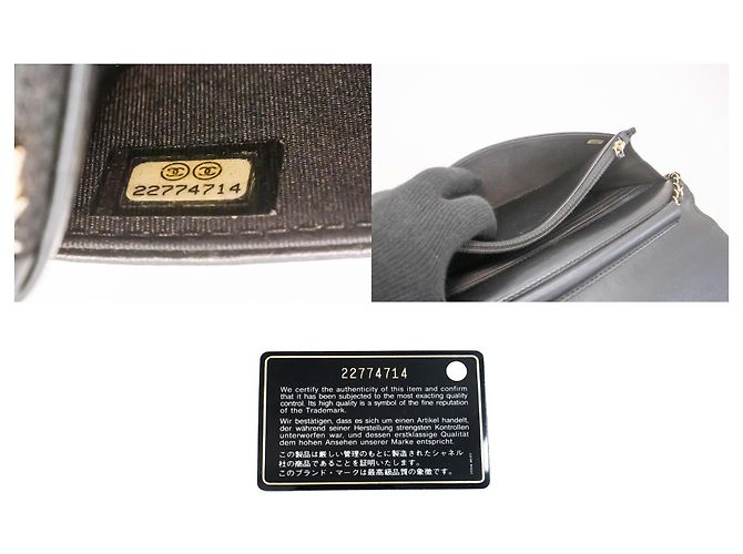CHANEL Borsa a tracolla WOC Classic Wallet On Chain Nera Nero - vista 9