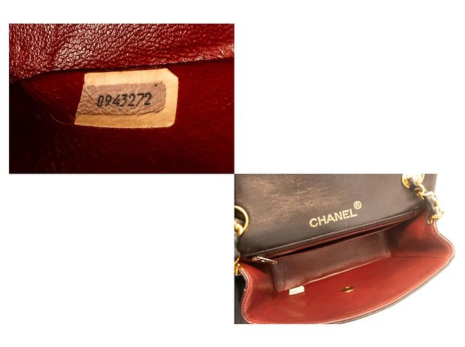CHANEL Mini Square Small Chain Schultertasche Schwarz - Ansicht 9