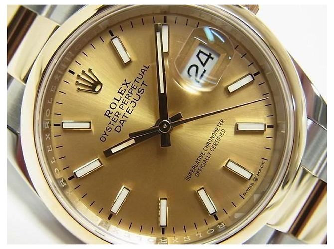 ROLEX Datejust36 SS xYG champagne Ref.126203 Mens Argento - vista 2