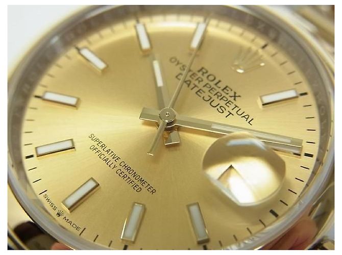 ROLEX Datejust36 SS xYG champagne Ref.126203 Mens Argento - vista 3