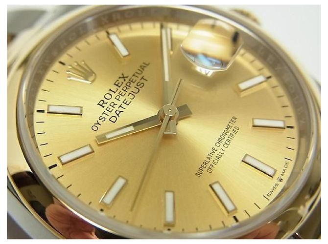 ROLEX Datejust36 SS xYG champagne Ref.126203 Mens Argento - vista 4