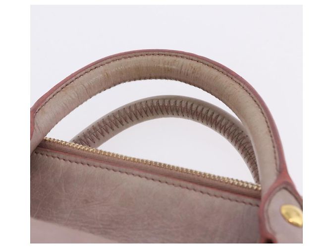 Borsa Miu Miu Vitellolux 2way Pink Gold Auth LN171V Rosa D'oro - vista 15