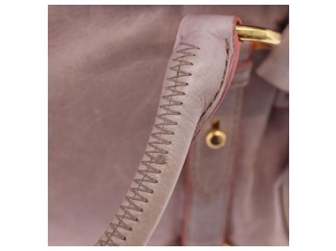 Borsa Miu Miu Vitellolux 2way Pink Gold Auth LN171V Rosa D'oro - vista 17