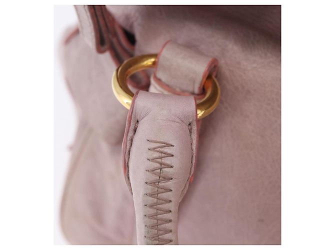 Borsa Miu Miu Vitellolux 2way Pink Gold Auth LN171V Rosa D'oro - vista 18
