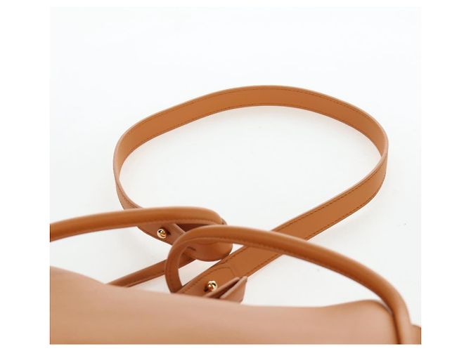 Sac à épaule PRADA Darling en cuir beige doré Auth 200771SAM - vue 14