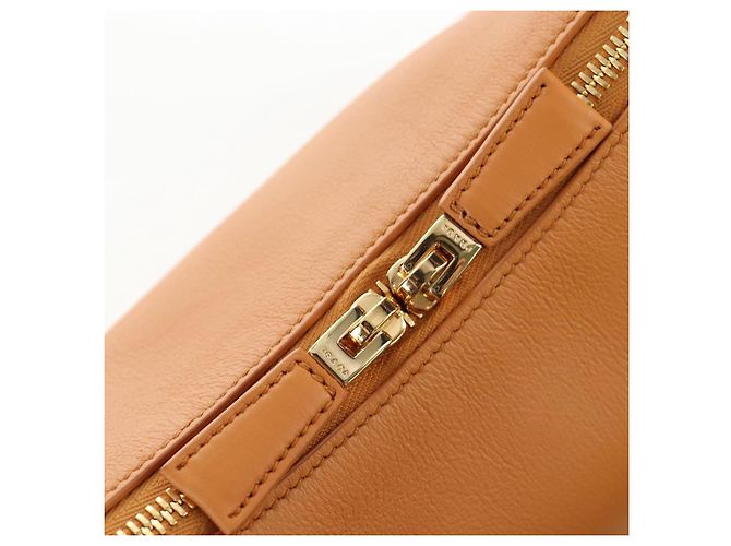Sac à épaule PRADA Darling en cuir beige doré Auth 200771SAM - vue 20