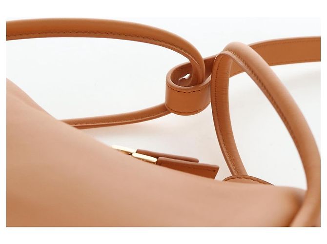 Sac à épaule PRADA Darling en cuir beige doré Auth 200771SAM - vue 8