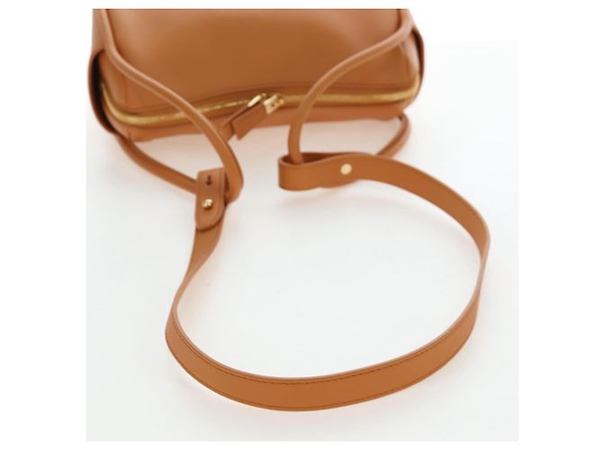 Sac à épaule PRADA Darling en cuir beige doré Auth 200771SAM - vue 9