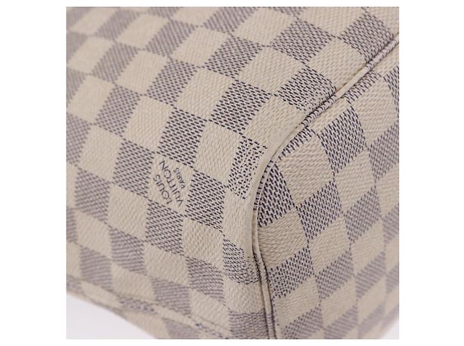 Borsa Tote LOUIS VUITTON Damier Azur Neverfull MM N41605 LV Auth 204358 - vista 25