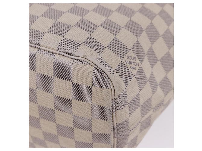 Borsa Tote LOUIS VUITTON Damier Azur Neverfull MM N41605 LV Auth 204358 - vista 26