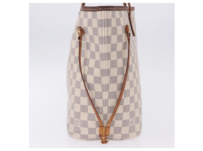 Borsa Tote LOUIS VUITTON Damier Azur Neverfull MM N41605 LV Auth 204358 - vista 6