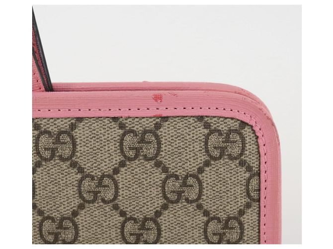 Borsa per bambini GUCCI GG Supreme PVC Beige 630589 Auth 204842A - vista 3