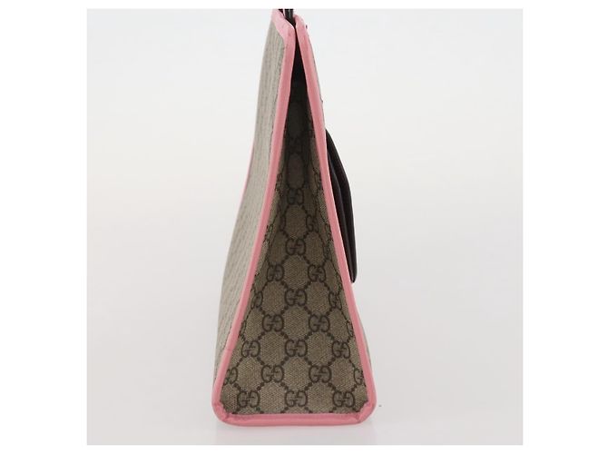 Borsa per bambini GUCCI GG Supreme PVC Beige 630589 Auth 204842A - vista 6