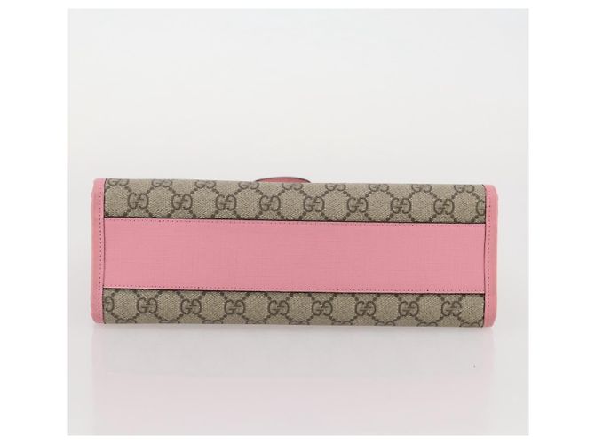 Borsa per bambini GUCCI GG Supreme PVC Beige 630589 Auth 204842A - vista 7