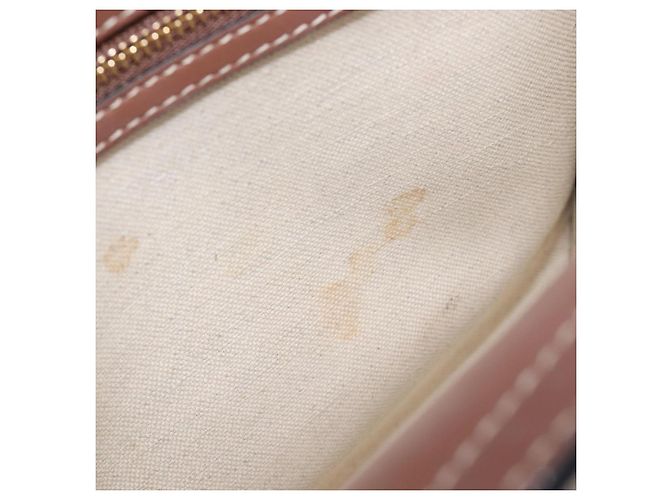 Borsa a mano BURBERRY Canvas 2way Beige Gold Auth 204656V D'oro - vista 10