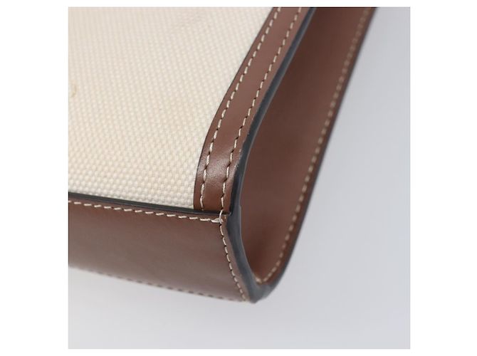 Borsa a mano BURBERRY Canvas 2way Beige Gold Auth 204656V D'oro - vista 19