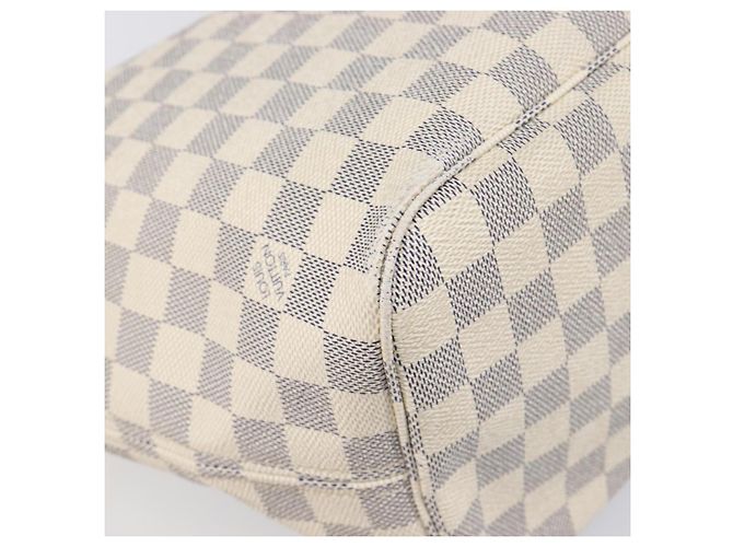 Borsa Tote LOUIS VUITTON Damier Azur Neverfull MM N41605 LV Auth 202304 - vista 14