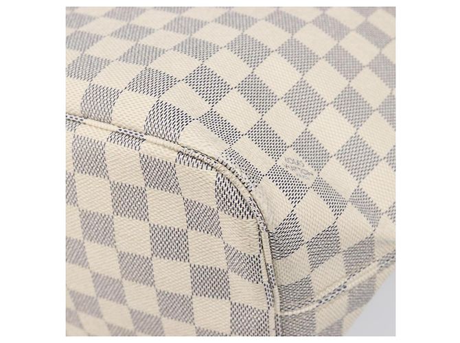 Borsa Tote LOUIS VUITTON Damier Azur Neverfull MM N41605 LV Auth 202304 - vista 15