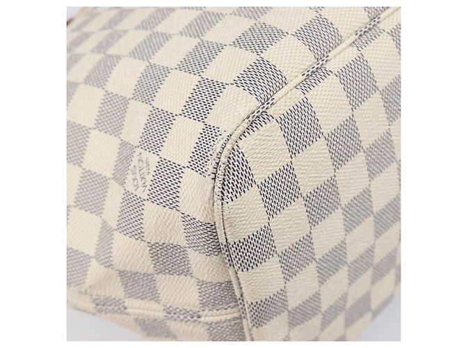 Borsa Tote LOUIS VUITTON Damier Azur Neverfull MM N41605 LV Auth 202304 - vista 16