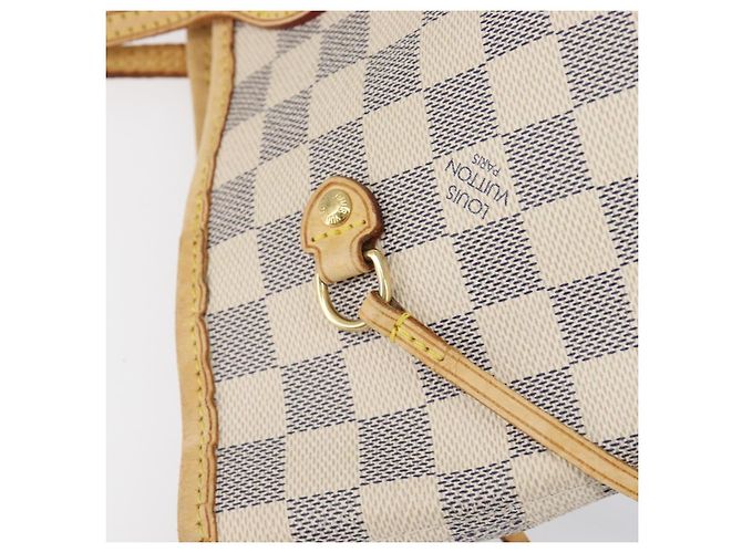 Borsa Tote LOUIS VUITTON Damier Azur Neverfull MM N41605 LV Auth 202304 - vista 19