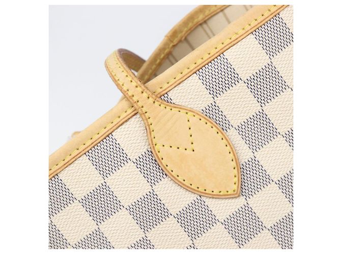 Borsa Tote LOUIS VUITTON Damier Azur Neverfull MM N41605 LV Auth 202304 - vista 20