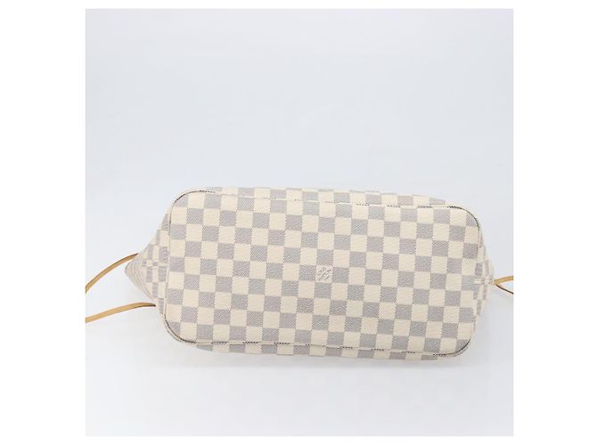 Borsa Tote LOUIS VUITTON Damier Azur Neverfull MM N41605 LV Auth 202304 - vista 5