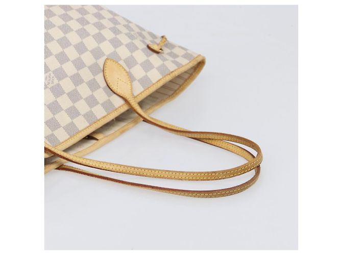 Borsa Tote LOUIS VUITTON Damier Azur Neverfull MM N41605 LV Auth 202304 - vista 7