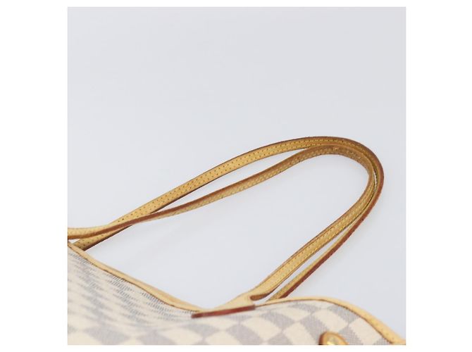 Borsa Tote LOUIS VUITTON Damier Azur Neverfull MM N41605 LV Auth 202304 - vista 8