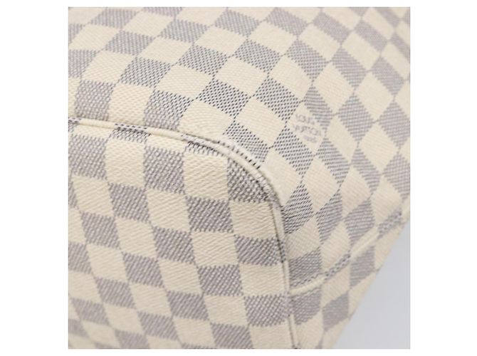 Borsa Tote LOUIS VUITTON Damier Azur Neverfull MM N41605 LV Auth 202304 - vista 9