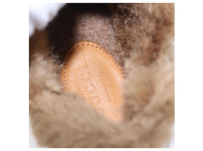 GUCCI Web Sherry Line Kinderschuhe aus Leder Weiß Auth ar14270 - Ansicht 34